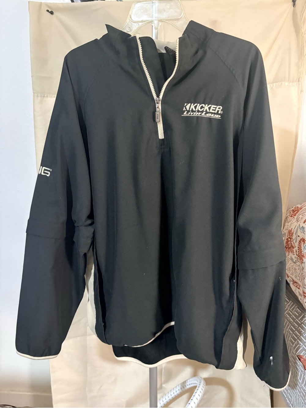 Ping Black Lightweight Quarter-Zip Shirt Jacket